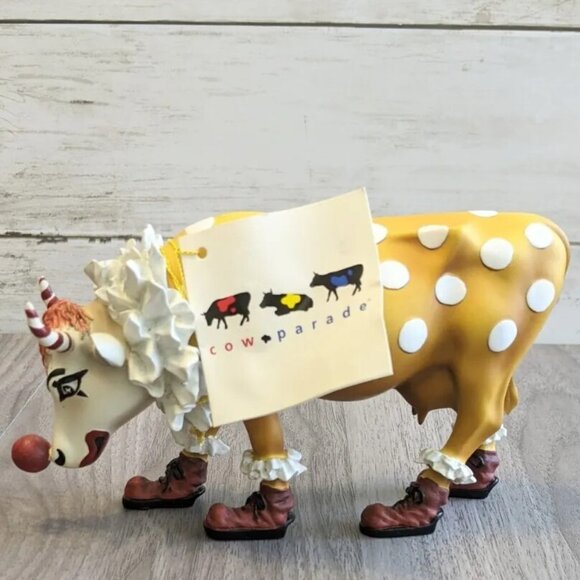 Cow Parade Figurine "You Can't Have A Parade Without A Clown" Westland Giftware - Picture 1 of 8